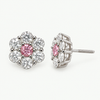 Rosé Bloom Stud Earrings