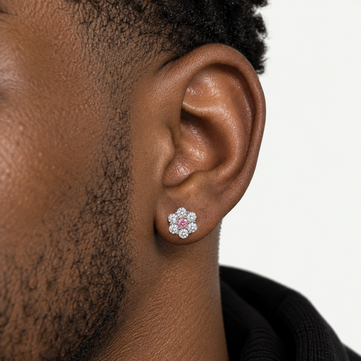 Rosé Bloom Stud Earrings